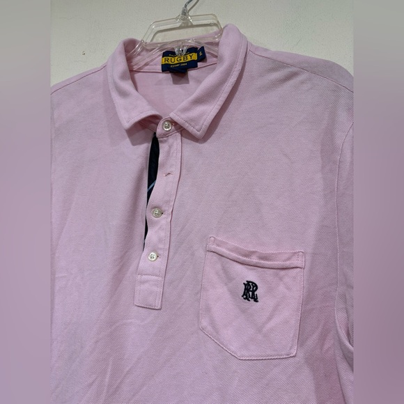 Rugby Ralph Lauren Other - Vintage Rugby Ralph Lauren Pink Polo Shirt Size XL